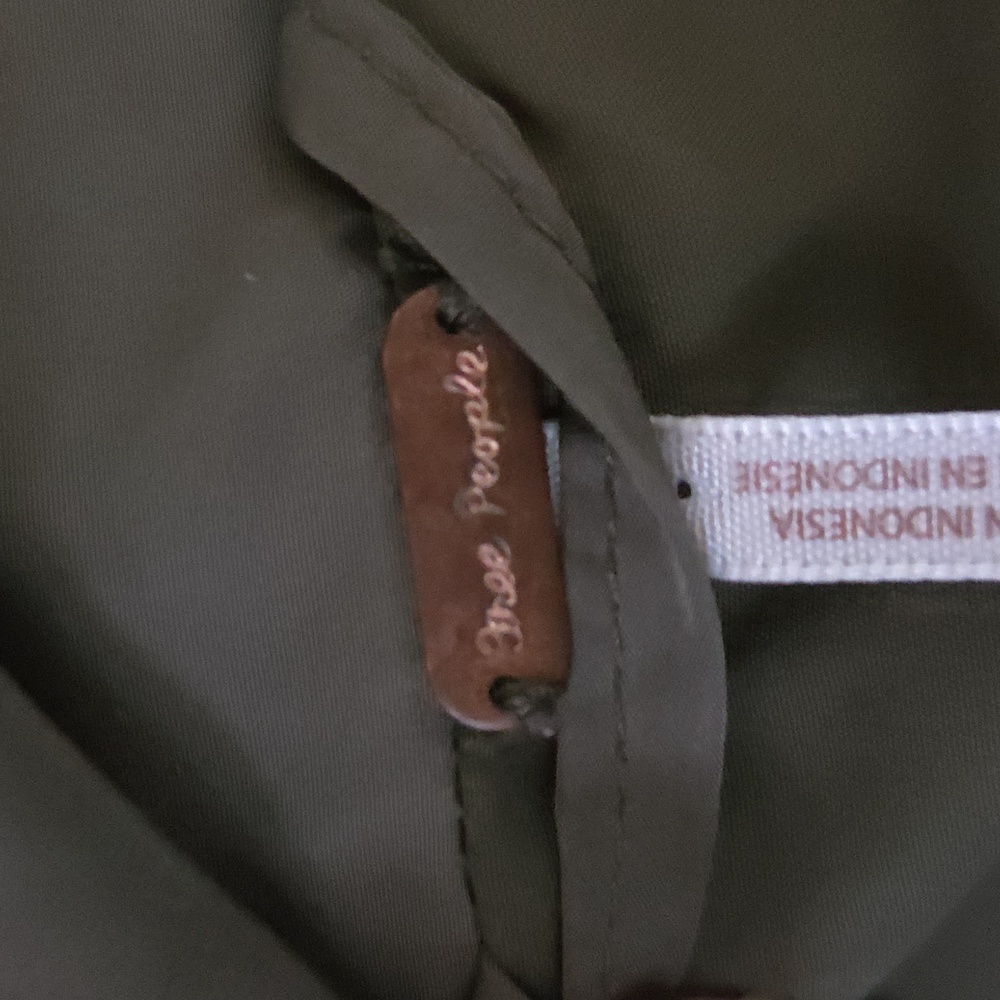 Free People Weekender Olive Green Puffer Jacket - Picture 8 of 8